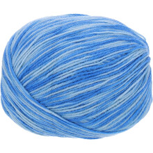 100% Wool Yarn, 4-Ply Wool Roving Luxurious and Soft Yarn Hand Dyed Yarn for Hand Knitting Crocheting, 3.52 OZ, 306 Yard (Blue Gradient, 1 Ball)