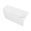 Dellonda Baridi Right-Hand Corner Slim Rim Bath with Overflow System 150cm, Gloss White - DH426 10