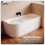 Dellonda Baridi Right-Hand Corner Slim Rim Bath with Overflow System 150cm, Gloss White - DH426 4