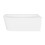 Dellonda Baridi Right-Hand Corner Slim Rim Bath with Overflow System 150cm, Gloss White - DH426 8