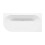 Dellonda Baridi Right-Hand Corner Slim Rim Bath with Overflow System 150cm, Gloss White - DH426 7