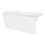 Dellonda Baridi Right-Hand Corner Slim Rim Bath with Overflow System 150cm, Gloss White - DH426 9
