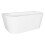 Dellonda Baridi Back-to-Wall Slim Rim Bath with Overflow System 170cm, Gloss White - DH422 10