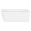 Dellonda Baridi Right-Hand Corner Slim Rim Bath with Overflow System 170cm, Gloss White - DH428 8