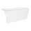 Dellonda Baridi Left-Hand Corner Slim Rim Bath with Overflow System 150cm, Gloss White - DH423 6
