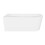Dellonda Baridi Left-Hand Corner Slim Rim Bath with Overflow System 150cm, Gloss White - DH423 8