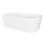 Dellonda Baridi Left-Hand Corner Slim Rim Bath with Overflow System 150cm, Gloss White - DH423 9