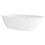 Dellonda Baridi Double-Ended Slim Rim Bath with Overflow System 160cm, Gloss White - DH417 8