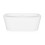 Baridi Back-to-Wall Slim Rim Bath with Overflow System 150cm, Gloss White - DH421 7