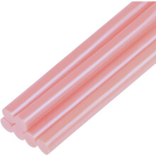 6pcs Mini Hot Glue Sticks for Glue Gun 0.27 x 4 inch Small Glue Sticks, 7 x 100mm Light Red
