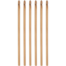 Wooden Bamboo Crochet Hook 5.0mm US Size H (Size 8) Knitting Needles for DIY Craft Yarn 6Pcs