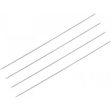 2 Pairs Knitting Needle Set, 3.2mm Diameter 15.75 Inches Length Stainless Steel Double Pointed Sweater Needles for Handmade Projects DIY Knitting