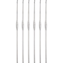 Stainless Steel Crochet Hook 1.5mm US Size 8 Knitting Needles for DIY Craft Yarn 6Pcs