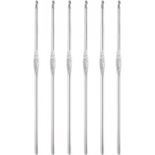Stainless Steel Crochet Hook 1.9mm US Size 5 Knitting Needles for DIY Craft Yarn 6Pcs