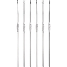 Stainless Steel Crochet Hook 1.6mm Knitting Needles for DIY Craft Yarn 6Pcs