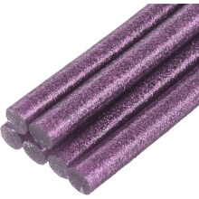 6pcs Mini Hot Glue Sticks for Glue Gun 0.27 x 4 inch Small Glue Sticks, 7 x 100mm Glitter Purple