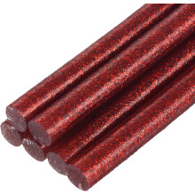 6pcs Mini Hot Glue Sticks for Glue Gun 0.27 x 4 inch Small Glue Sticks, 7 x 100mm Glitter Red