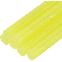 6pcs Mini Hot Glue Sticks for Glue Gun 0.27 x 4 inch Small Glue Sticks, 7 x 100mm Glitter Yellow