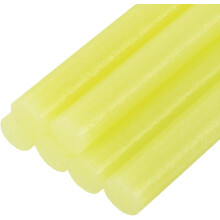 6pcs Mini Hot Glue Sticks for Glue Gun 0.43 inch x 4 inch Large Glue Sticks, 11 x 100mm Glitter Yellow