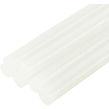 6pcs Full Size Hot Glue Sticks for Glue Gun 0.27 x 8 inch Small Glue Sticks, 7 x 200mm Glitter White