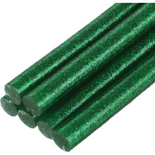 6pcs Mini Hot Glue Sticks for Glue Gun 0.27 x 4 inch Small Glue Sticks, 7 x 100mm Glitter Green