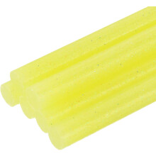 6pcs Full Size Hot Glue Sticks for Glue Gun 0.27 x 8 inch Small Glue Sticks, 7 x 200mm Glitter Yellow