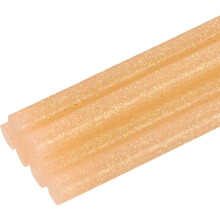 6pcs Full Size Hot Glue Sticks for Glue Gun 0.27 x 8 inch Small Glue Sticks, 7 x 200mm Glitter Orange