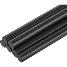 6pcs Mini Hot Glue Sticks for Glue Gun 0.43 inch x 4 inch Large Glue Sticks, 11 x 100mm Black