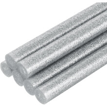 6pcs Full Size Hot Glue Sticks for Glue Gun 0.43 inch x 8 inch Large Glue Sticks, 11 x 200mm Glitter Silver