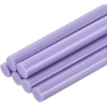 6pcs Full Size Hot Glue Sticks for Glue Gun 0.27 x 8 inch Small Glue Sticks, 7 x 200mm Light Purple