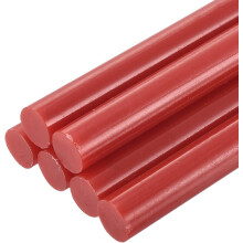 6pcs Full Size Hot Glue Sticks for Glue Gun 0.43 inch x 8 inch Large Glue Sticks, 11 x 200mm Red