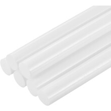 6pcs Full Size Hot Glue Sticks for Glue Gun 0.43 inch x 8 inch Large Glue Sticks, 11 x 200mm White