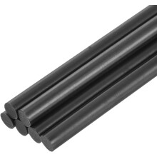 6pcs Full Size Hot Glue Sticks for Glue Gun 0.27 x 8 inch Small Glue Sticks, 7 x 200mm Black