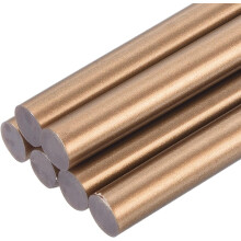 6pcs Full Size Hot Glue Sticks for Glue Gun 0.27 x 8 inch Small Glue Sticks, 7 x 200mm Champagne Gold