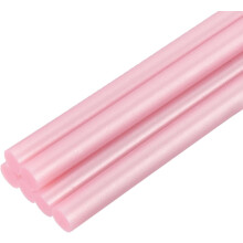 6pcs Mini Hot Glue Sticks for Glue Gun 0.27 x 4 inch Small Glue Sticks, 7 x 100mm Metallic Pink