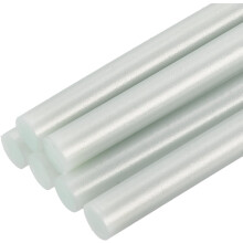 6pcs Full Size Hot Glue Sticks for Glue Gun 0.27 x 8 inch Small Glue Sticks, 7 x 200mm Metallic Green