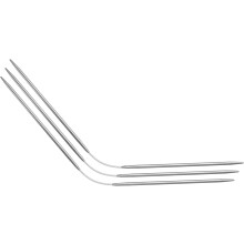 3Pcs Size US 2.5 (3mm) Double-Pointed Flexible Knitting Needles 9 Inch(23cm) Stainless Steel Needle for Handmade Projects DIY Knitting