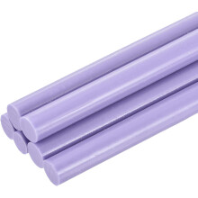 6pcs Mini Hot Glue Sticks for Glue Gun 0.43 inch x 4 inch Large Glue Sticks, 11 x 100mm Light Purple