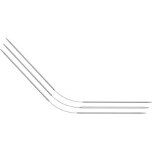 3Pcs Size US 0 (2mm) Double-Pointed Flexible Knitting Needles 9 Inch(23cm) Stainless Steel Needle for Handmade Projects DIY Knitting