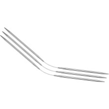 3Pcs Size US 4 (3.5mm) Double-Pointed Flexible Knitting Needles 9 Inch(23cm) Stainless Steel Needle for Handmade Projects DIY Knitting