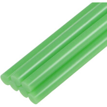 6pcs Mini Hot Glue Sticks for Glue Gun 0.27 x 4 inch Small Glue Sticks, 7 x 100mm Green
