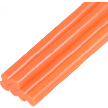 6pcs Mini Hot Glue Sticks for Glue Gun 0.27 x 4 inch Small Glue Sticks, 7 x 100mm Orange
