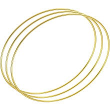 Metal Craft Hoops Rings 200mm(7.87") OD for DIY Wreaths, Macrame Projects 3pcs