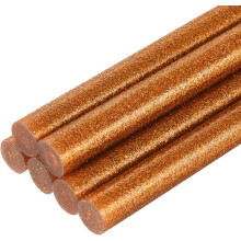 6pcs Full Size Hot Glue Sticks for Glue Gun 0.43 x 8 inch Large Glue Sticks, 11 x 200mm Glitter Bronze Gold