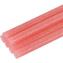 6pcs Full Size Hot Glue Sticks for Glue Gun 0.27 x 8 inch Small Glue Sticks, 7 x 200mm Glitter Bright Red