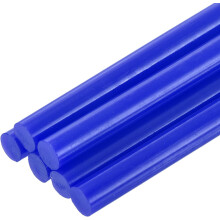 6pcs Full Size Hot Glue Sticks for Glue Gun 0.27 x 8 inch Small Glue Sticks, 7 x 200mm Bright Blue