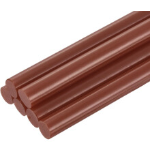 6pcs Mini Hot Glue Sticks for Glue Gun 0.43 x 4 inch Large Glue Sticks, 11 x 100mm Dark Brown