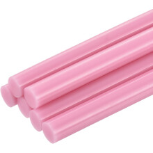 6pcs Full Size Hot Glue Sticks for Glue Gun 0.27 x 8 inch Small Glue Sticks, 7 x 200mm Pink