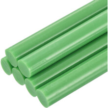 6pcs Full Size Hot Glue Sticks for Glue Gun 0.43 x 8 inch Large Glue Sticks, 11 x 200mm Deep Green