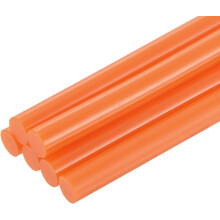 6pcs Mini Hot Glue Sticks for Glue Gun 0.43 x 4 inch Large Glue Sticks, 11 x 100mm Orange